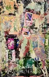 John Kingerlee, Composition, 2022, mixed media and collage on card