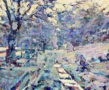 Frosty Morning by Arthur K. Maderson, oil on board, sold Nov 2023