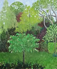 Ed Miliano, March Landscape I, 2013, oil on canvas