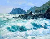 Annemarie Bourke, Restless Sea III, 2023, oil on canvas