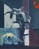 Brian Ballard, Still Life with Flowers, 1988, oil on board