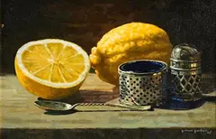 Gemma Guihan, Silver and Lemons, 2007, oil on canvas