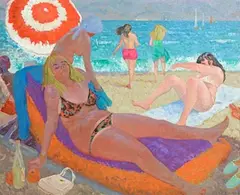 Patrick Leonard, Fuengirola, Costa del Sol, 1974, oil on board