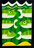 Fish by Graham Knuttel, oil on canvas, sold Nov 2023
