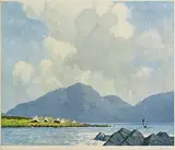 Paul Henry, A Connaught Fishing Village, print