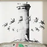 Banksy British, Walled Off Hotel Box Set Print, print with concrete relief element