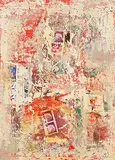 Untitled by John Kingerlee, 2022, oil and collage on card, sold Nov 2023