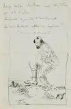 William Orpen, Walking on Gold, 1903, ink and pencil on paper