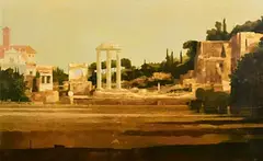 Martin Mooney, Light on Ruins, Roman Forum, 1991, oil on canvas