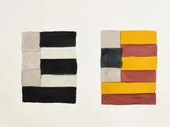 Sean Scully, Barcelona, 1998, watercolour on paper
