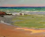 Sir John Lavery, The Beach, Evening, Tangier