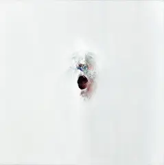 Louis le Brocquy, Head with Open Mouth, 1974, oil on canvas