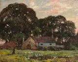 Stanley Royle, Goose Gathering, 1916, oil on canvas