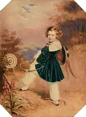 Frederic William Burton, Portrait of John Fitzgerald Anster, watercolour on paper