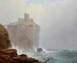 George Blackie Sticks, Dunluce Castle, Co. Antrim, 1893, oil on canvas