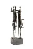 Edward Delaney, Abstract Family Composition, unique bronze on stone base