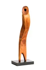 Frederick Edward McWilliam, Twisted Form, 1935, cherrywood on stone base