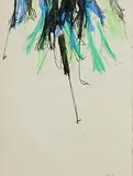 Patrick Scott, Gestural Drawing, 1978, wax crayon on paper