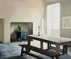 Liam Belton, The Country Kitchen, oil on canvas board