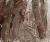 Basil Blackshaw, Trees at Cogry, oil on canvas