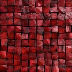 Patrick O'Reilly, Red Blocks, mixed media