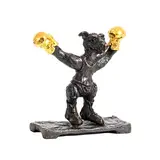 Patrick O'Reilly, The Boxer, bronze and gold leaf