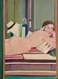 Jack Donovan, Nude on Bed from 'Pinkie Downey' Series, oil on board