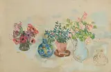 Stella Steyn, Still Life - Vase of Flowers, oil on canvas laid on board