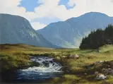Eileen Meagher, Barnanoraun, Near Clifden, Connemara, oil on canvas