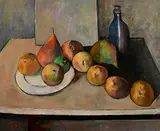 Peter Collis, Still Life - Fruit and Wine, oil on canvas