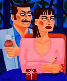 Graham Knuttel, The Gift, oil on canvas