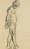 Roderic O'Conor, Female Nude, pencil on paper