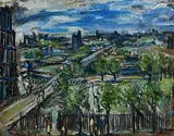 Tuileries, Paris by Markey Robinson, gouache on board, sold Sep 2023