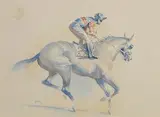 Peter Curling, Heading Out, watercolour on paper