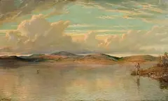 Anthony Carey Stannus, Landing a Fish, 1891, oil on canvas