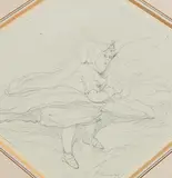 George Chinnery, A Sleeping Child, pencil on paper
