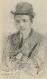 The Gentleman by John Butler Yeats, pencil on paper, sold Sep 2023