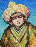 Harry Kernoff, Mexican Girl, pastel on paper