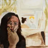 Herself by Salvatore of Lucan, 2013, oil on canvas, sold Sep 2023
