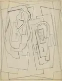 Mainie Jellett, Composition, graphite on paper