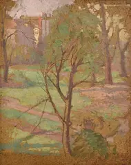 Arthur Ralph Middleton Todd, From the Studio Window, oil on board