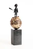 Valentin Bostan, Little Prince, 2022, bronze on granite base - number 3 from an edition of 9