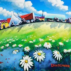 Eóin O'Connor, To the Daisies, acrylic on canvas