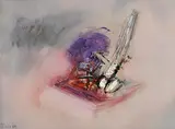 Gerald Davis, Hanging Out, 1989, oil on paper