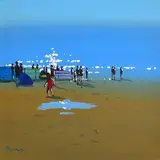 John Morris, Windbreakers, oil on board