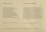 Seamus Heaney, Castalian Spring' and 'Loose for a Little While', broadsheet - from an edition of 150 copies
