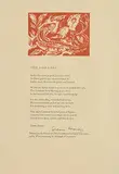 Seamus Heaney, The Fire Gaze ( Wood engraving by Hellmuth Weissenborn), loose-leaf broadsheet - first edition: printed for The Cheltenham Festival Of Literature 1989
