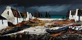 J.P. Rooney, The Claddagh, oil on board
