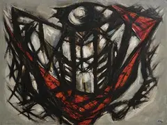 John Kelly, Deposition, 1960, oil on board