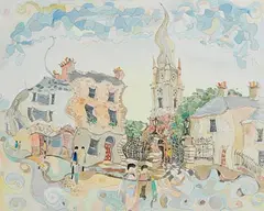 Ross Eccles, St. Peter's Church, Drogheda, watercolour on paper